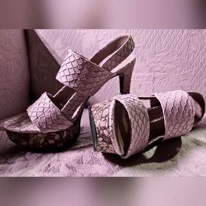 Donald Pliner cork heels